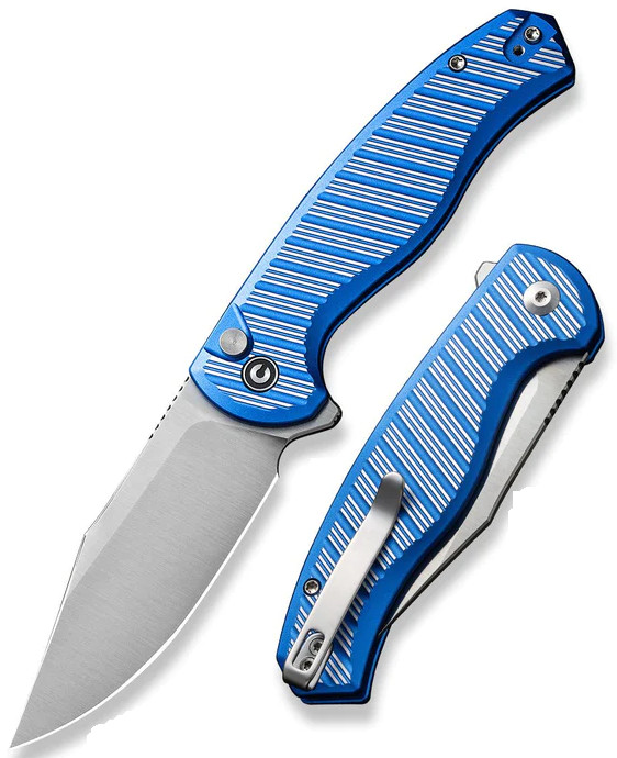 Civivi Stormhowl Blue Folding Knife 3.25″ Nitro-V Steel Blade Aluminum Handle