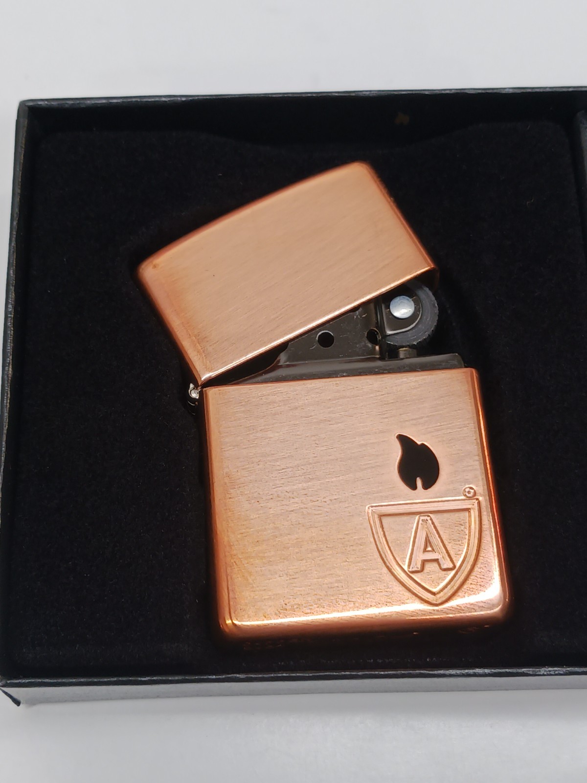 Zippo Limited Edition Solid Copper Case Armor Black Insert Up to 15000 pcs 46171