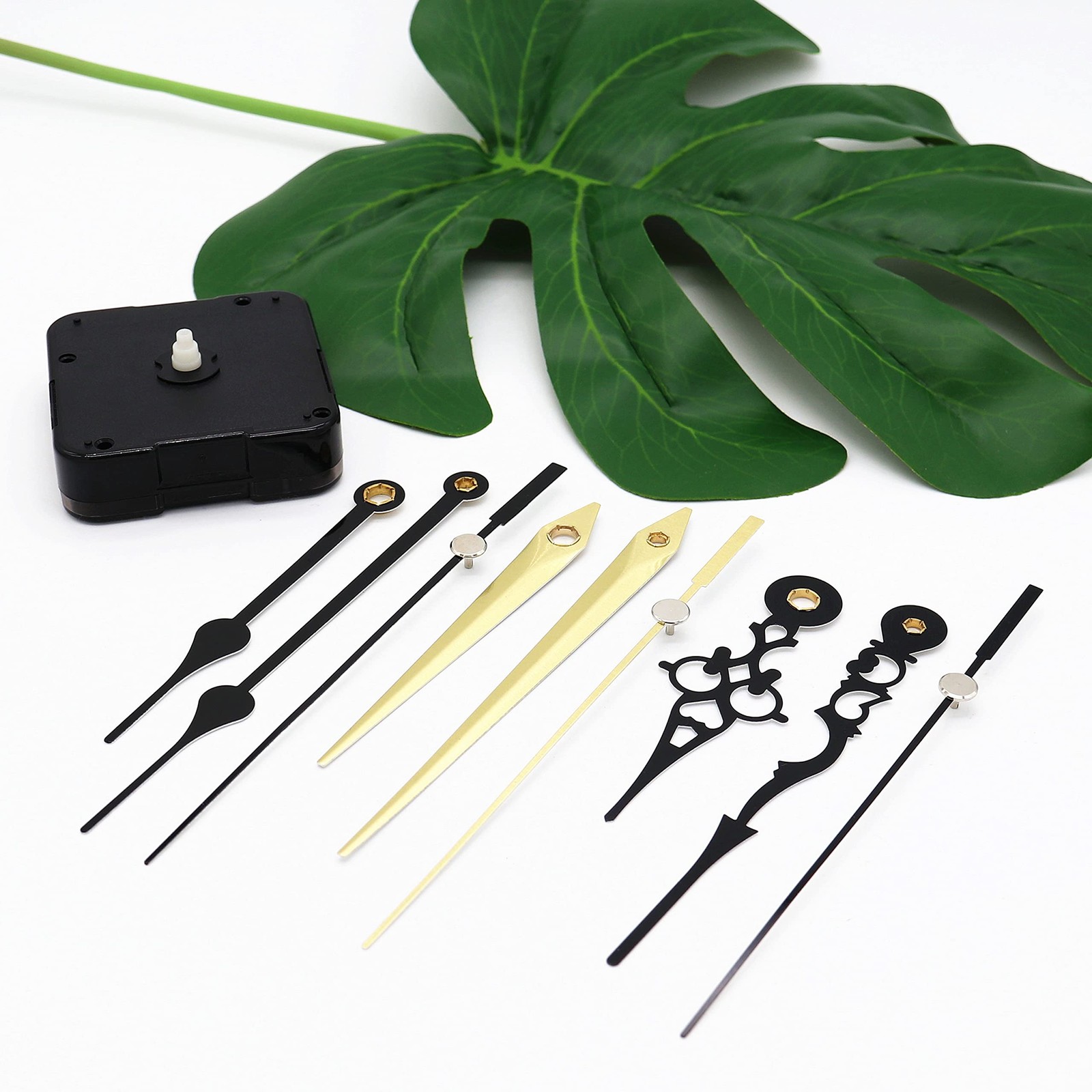 Quartz Clock Movement Continuous Sweep Snap In Mechanism 4.5mm Hour Shaft