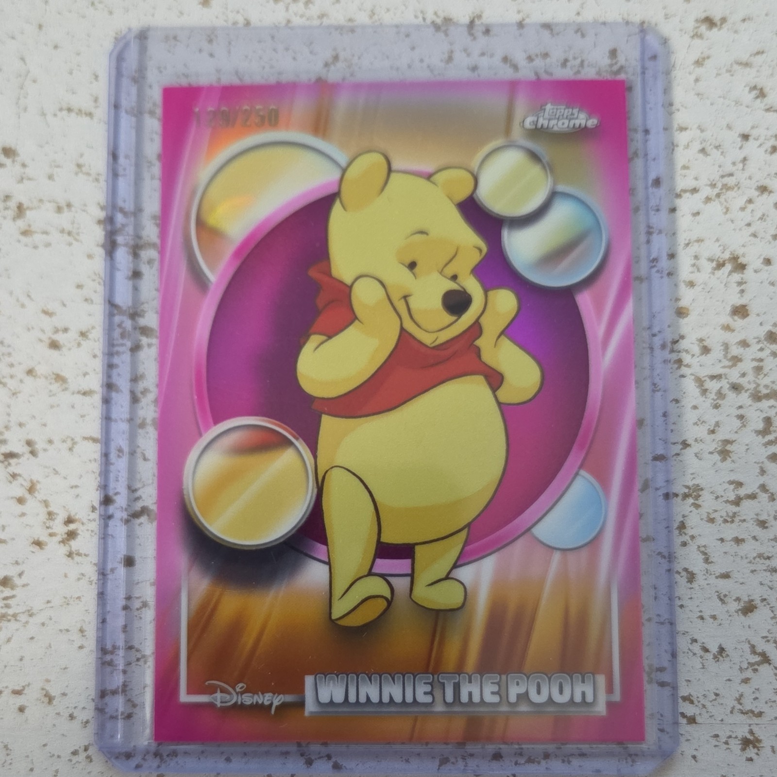 Topps 2026 Topps Chrome Disney Winnie the Pooh #100 Serial Numbered 129/250