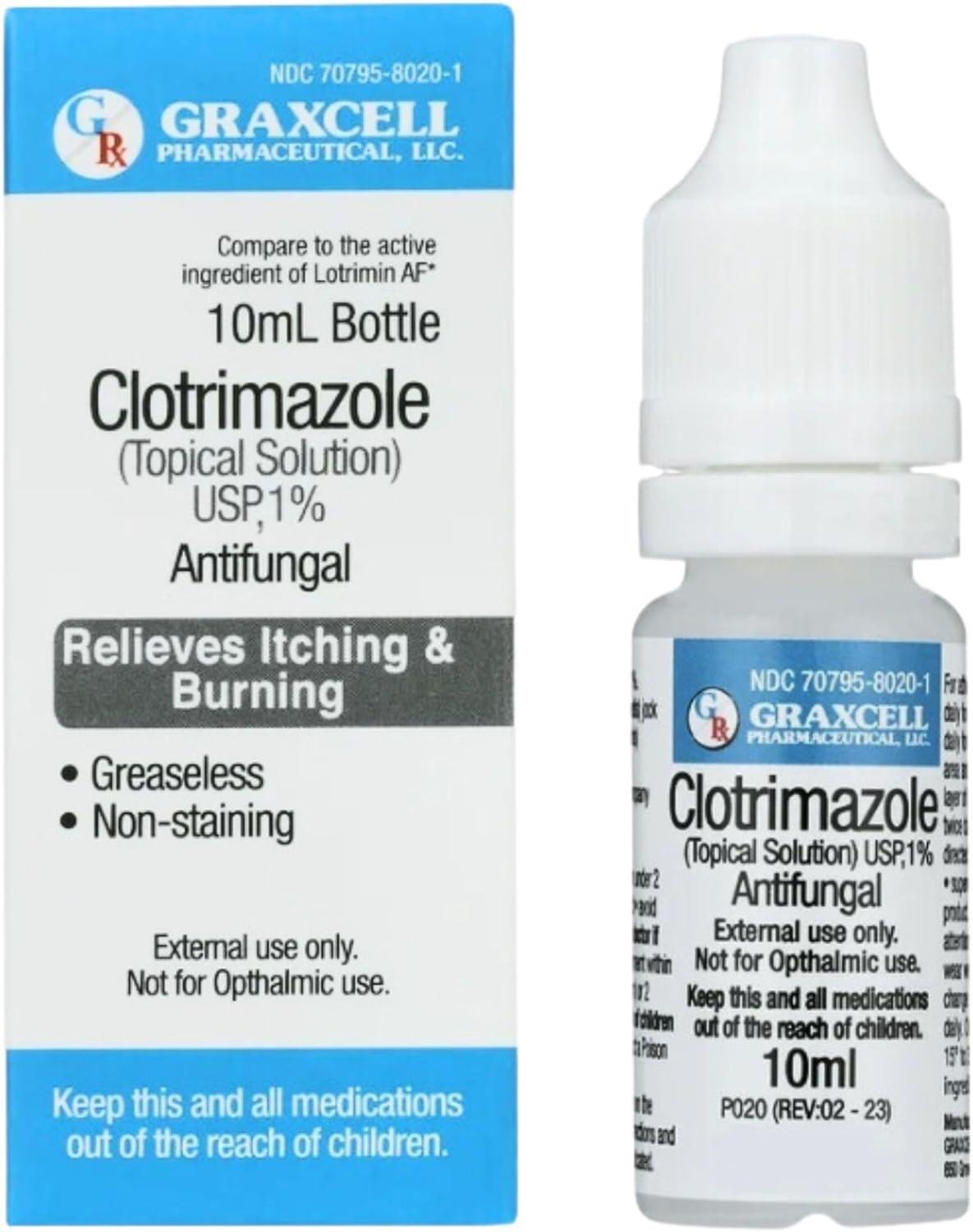 Clotrimazole 1% Antifungal Topical Solution | Fast-acting Relief for Athlete’s F