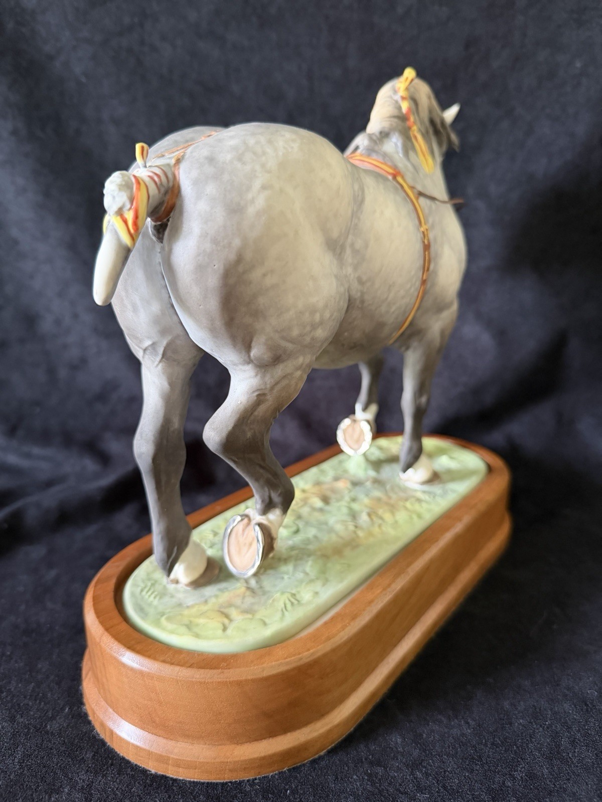 Vintage Royal Worcester Percheron Draft Horse Statue by Doris Lindner #132