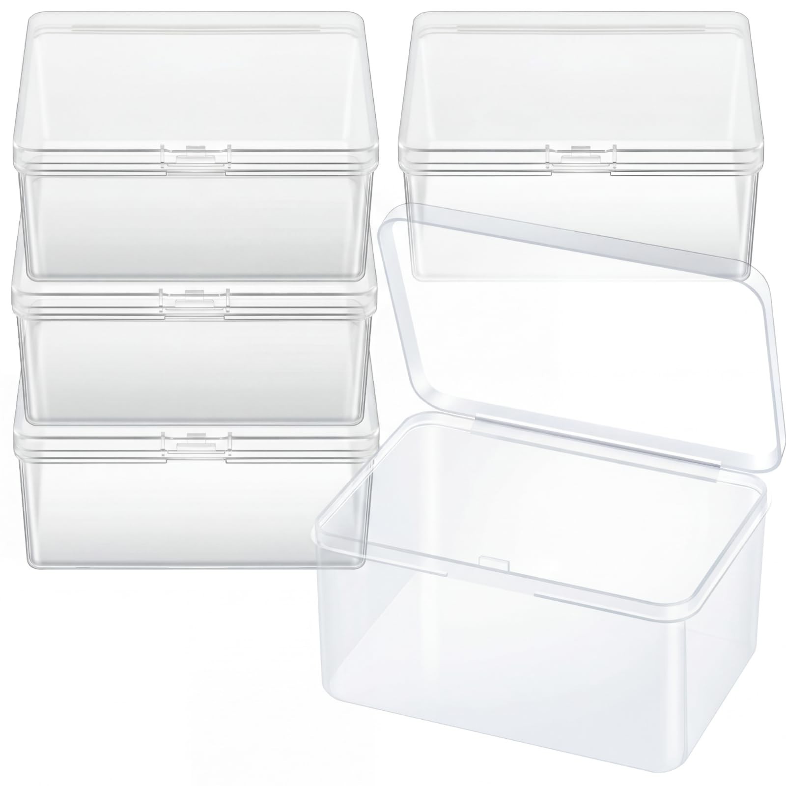 Vicenpal Playing Card Boxes Snaps Closed Clear Plastic Cases Poker Gaming Pla…