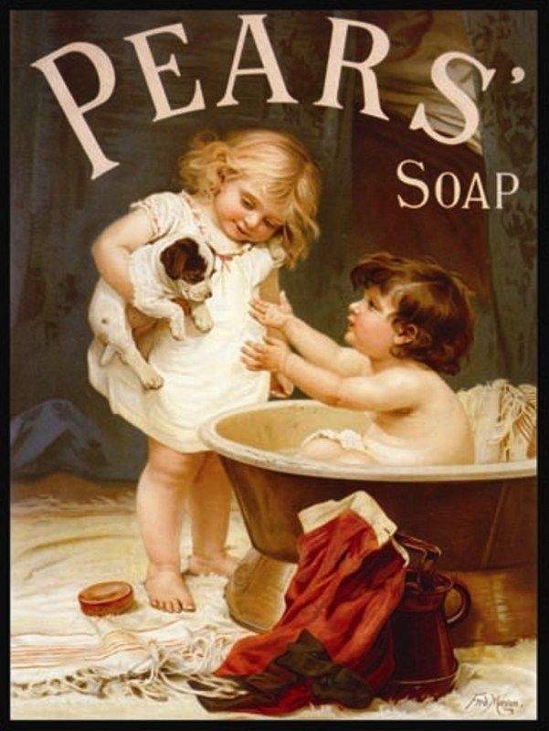Vintage Pears Soap Ad Poster Reproduction Print 17×12