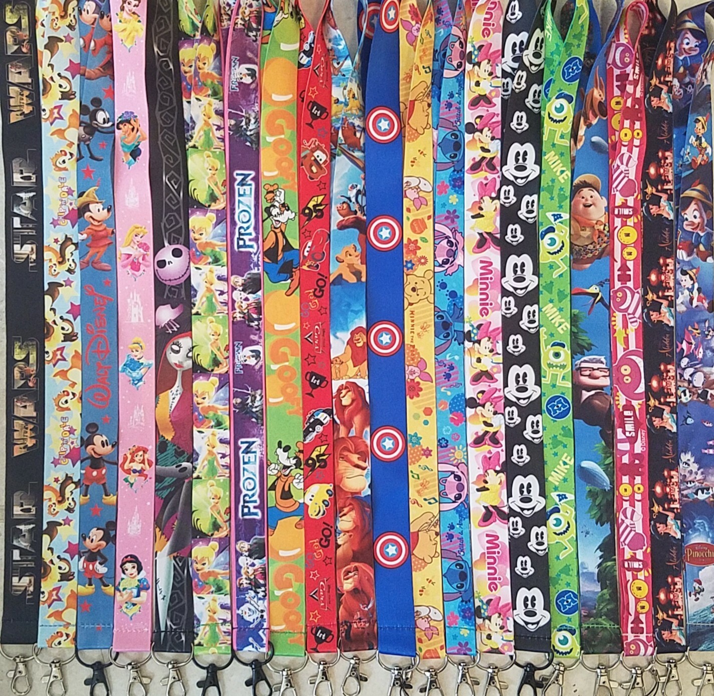 PICK ONE! DISNEY WORLD LANYARD FOR PIN TRADING! MICKEY MINNIE NEMO MARVEL B3G1