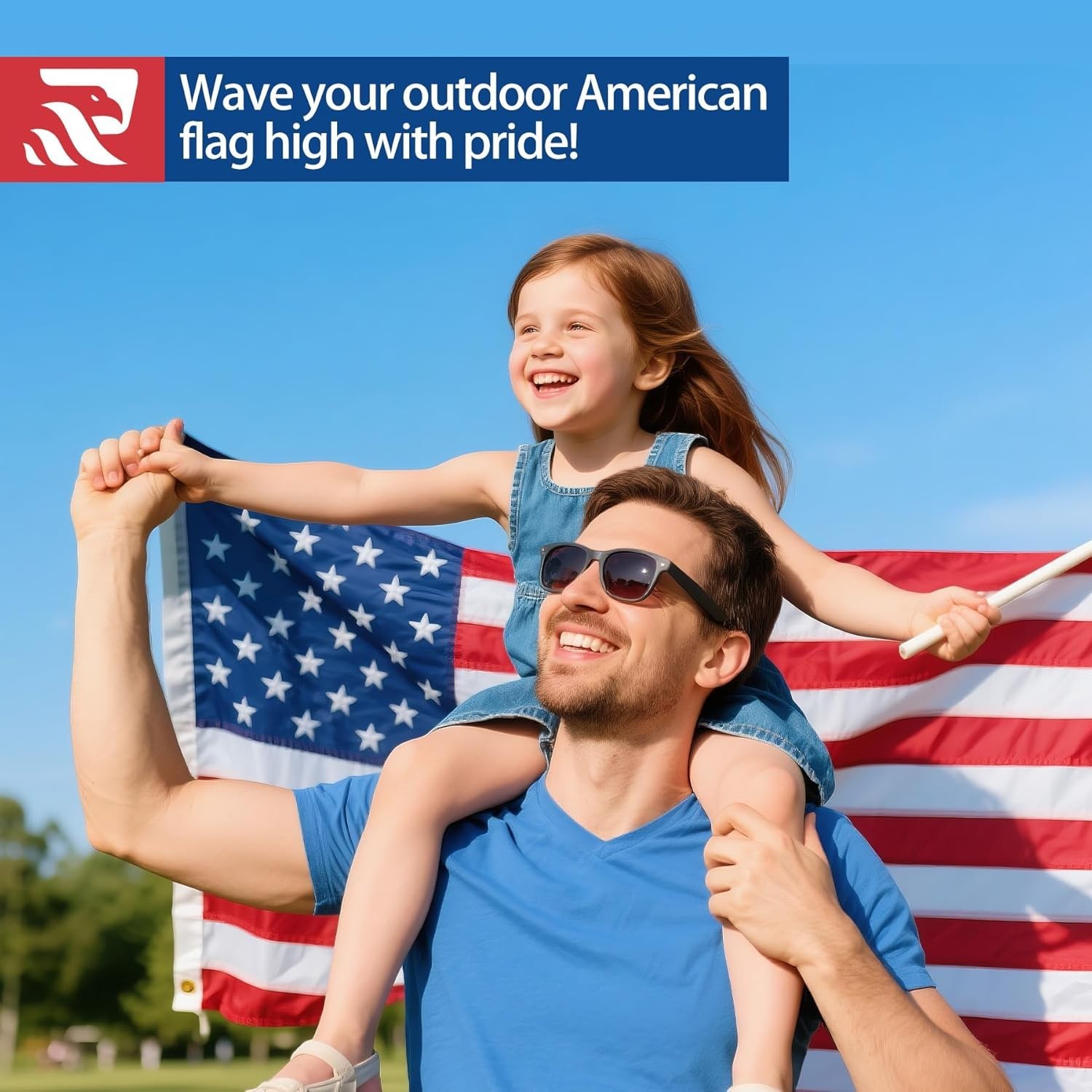 Weather-Resistant 2ftx3ft American Flag