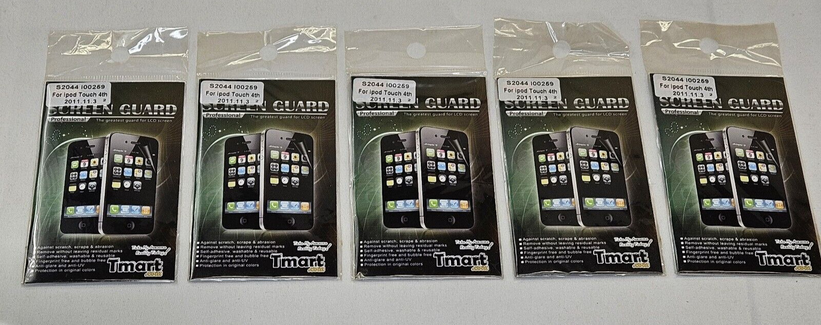 Screen Guard Protector ipod touch Apple 4 Tmart Set of 5