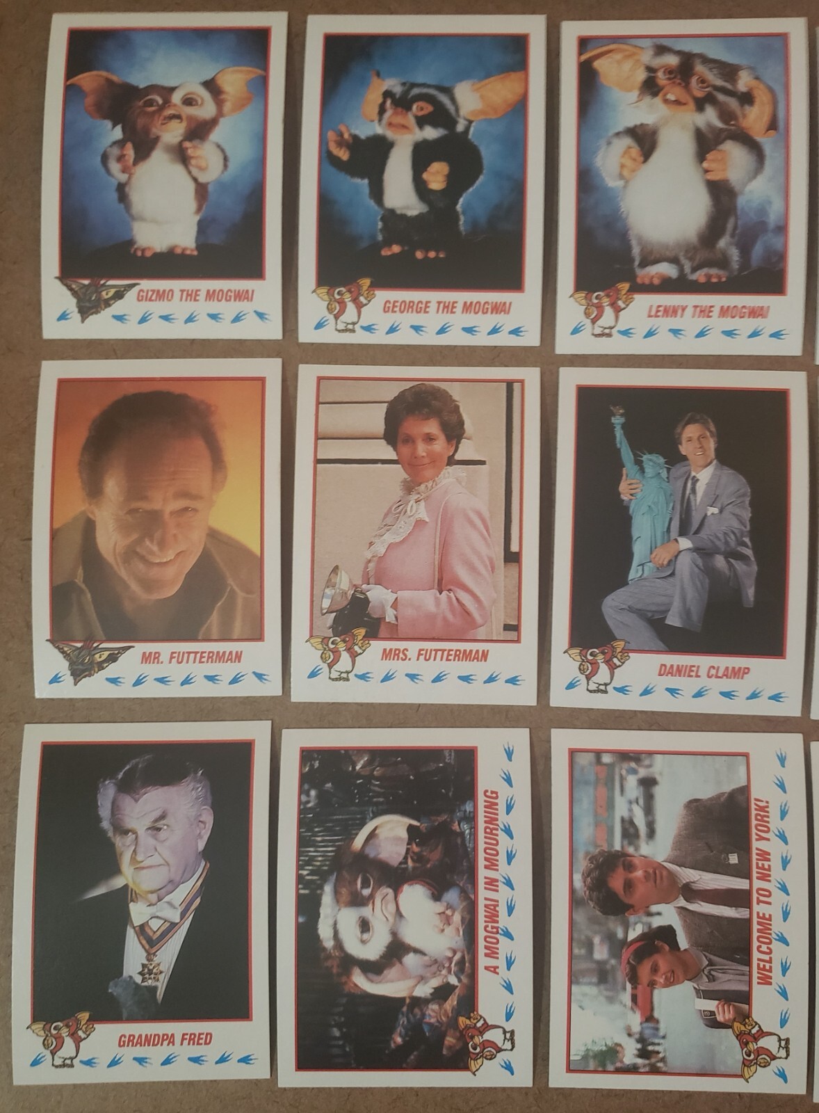 1990 Topps Gremlins 2 Partial Card Set 54/88 + Complete Sticker Set 11/11