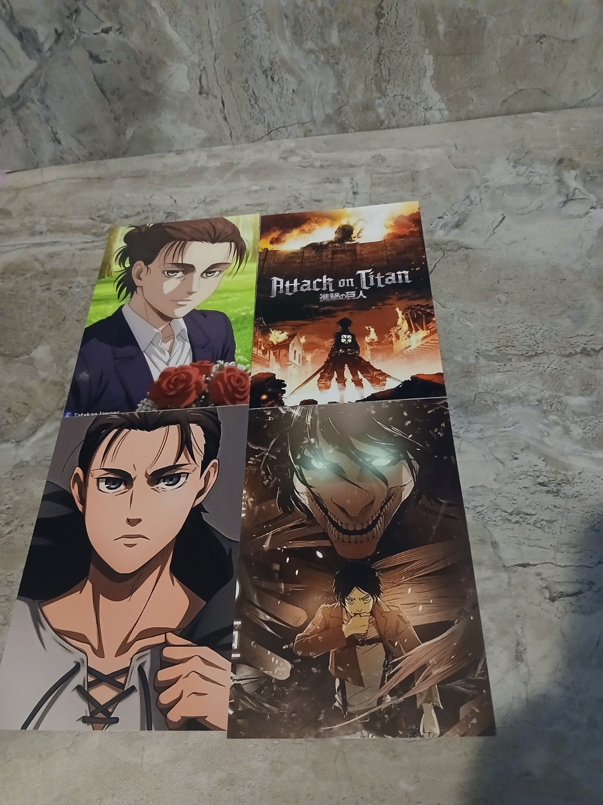 Attack on Titan Eren Yeager Photo Print 4 X 6 Lot Of 4