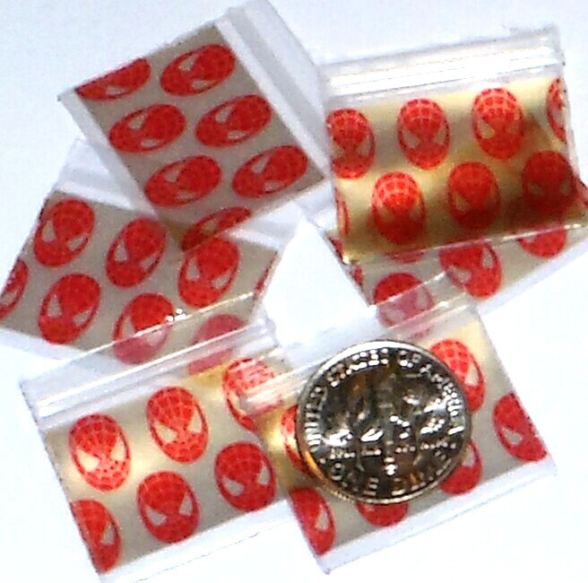Spiderhero 200 Apple Baggies 1 x 3/4″ mini zip bags 1034