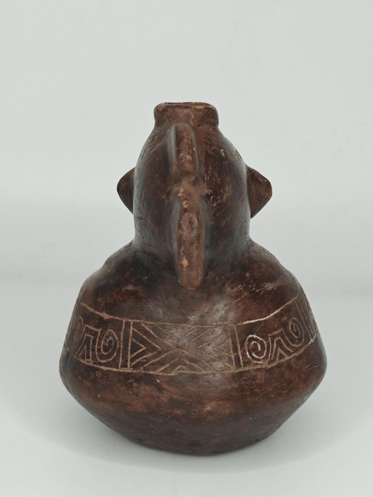 Pre-Columbian Fish Form Ceramic/ Earthenware Vessel Possibly Olmec
