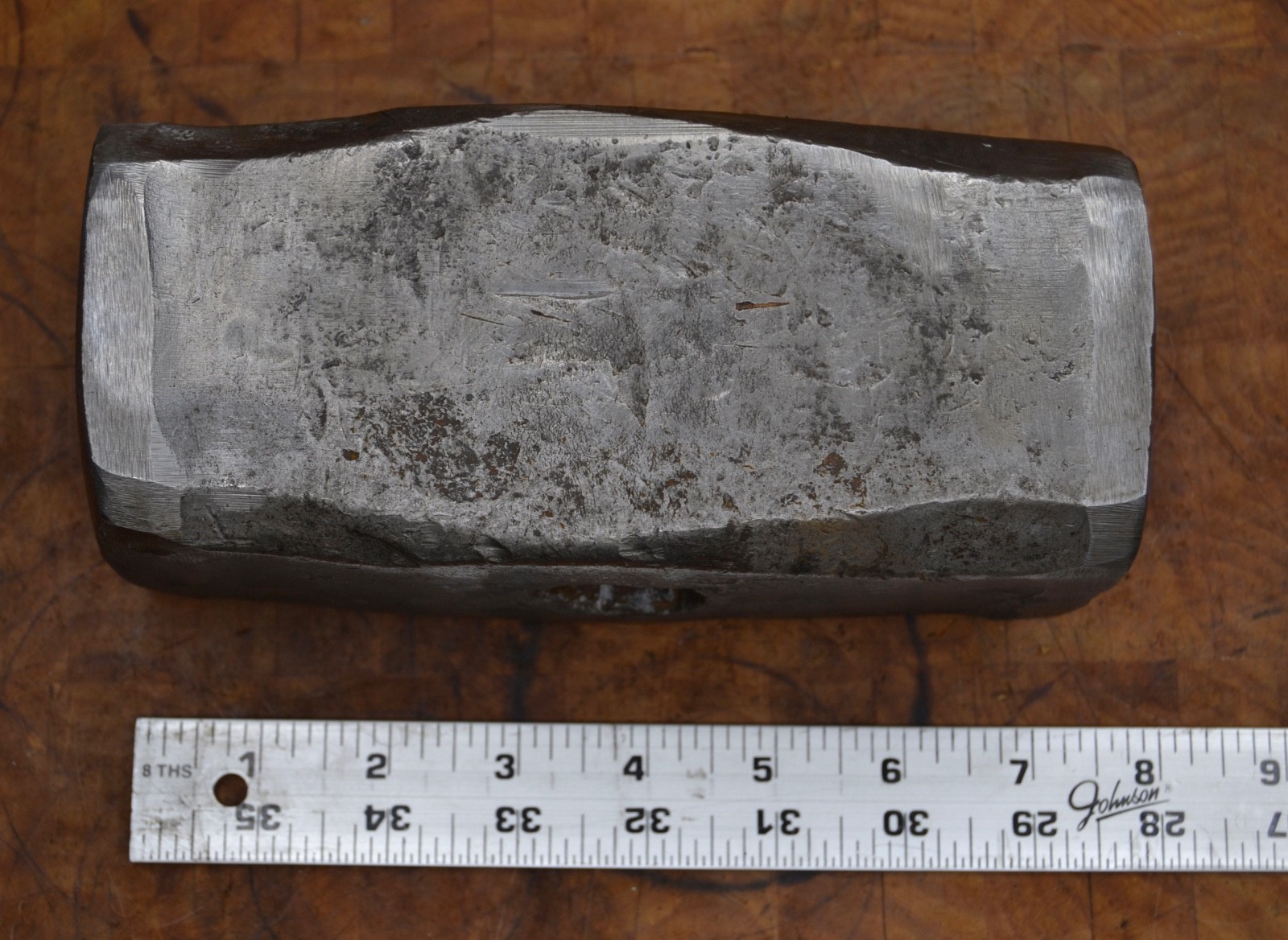 Huge Vintage Blacksmith Made Sledge Hammer Head 18lbs 4.6oz Good Shape