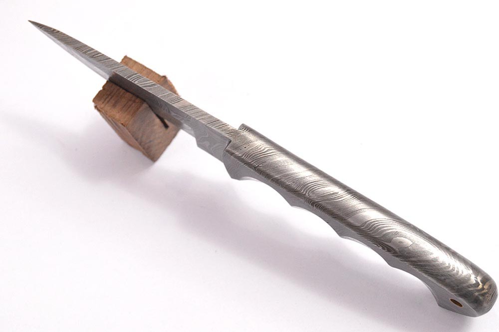 8.7″Base Camp Handmade Forge Damascus INTGERAL EDC Clip Point Hunter Knife1214