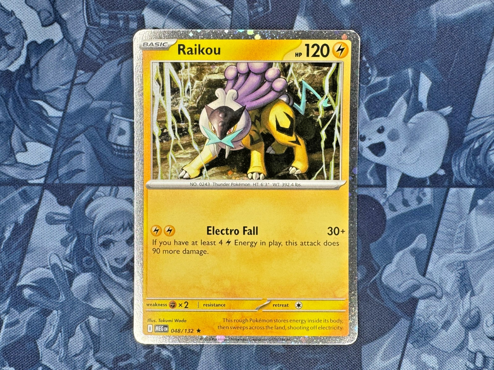 Pokemon – Raikou – 048/132 – Mega Evolution Base – Cosmos Promo – USA Exclusive