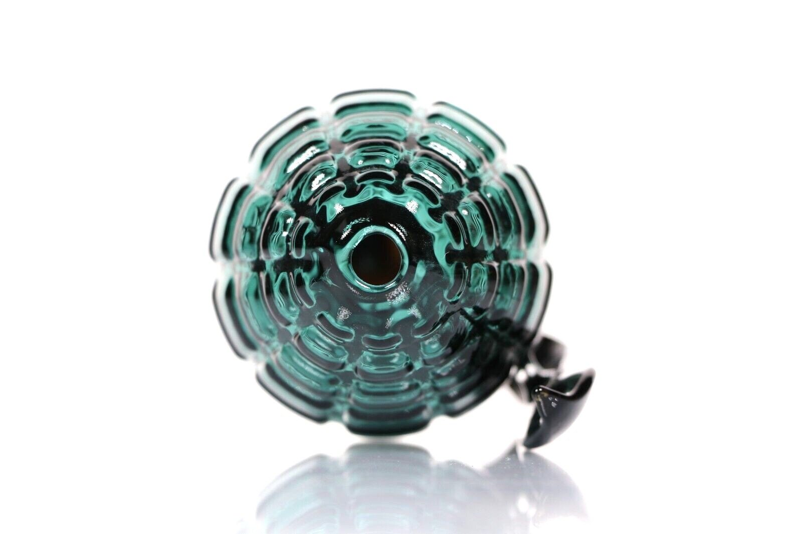 4.5 Inch Glass Grenade Shape Hand Pipe Dry Pipe Novelty Glass Army Green Black