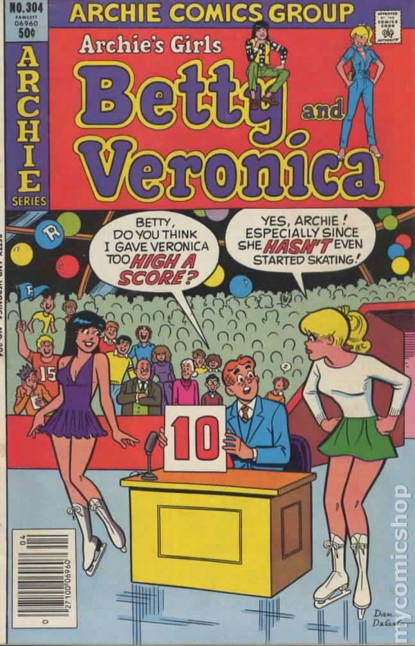 Archie’s Girls Betty and Veronica #304 FN 6.0 1981 Stock Image