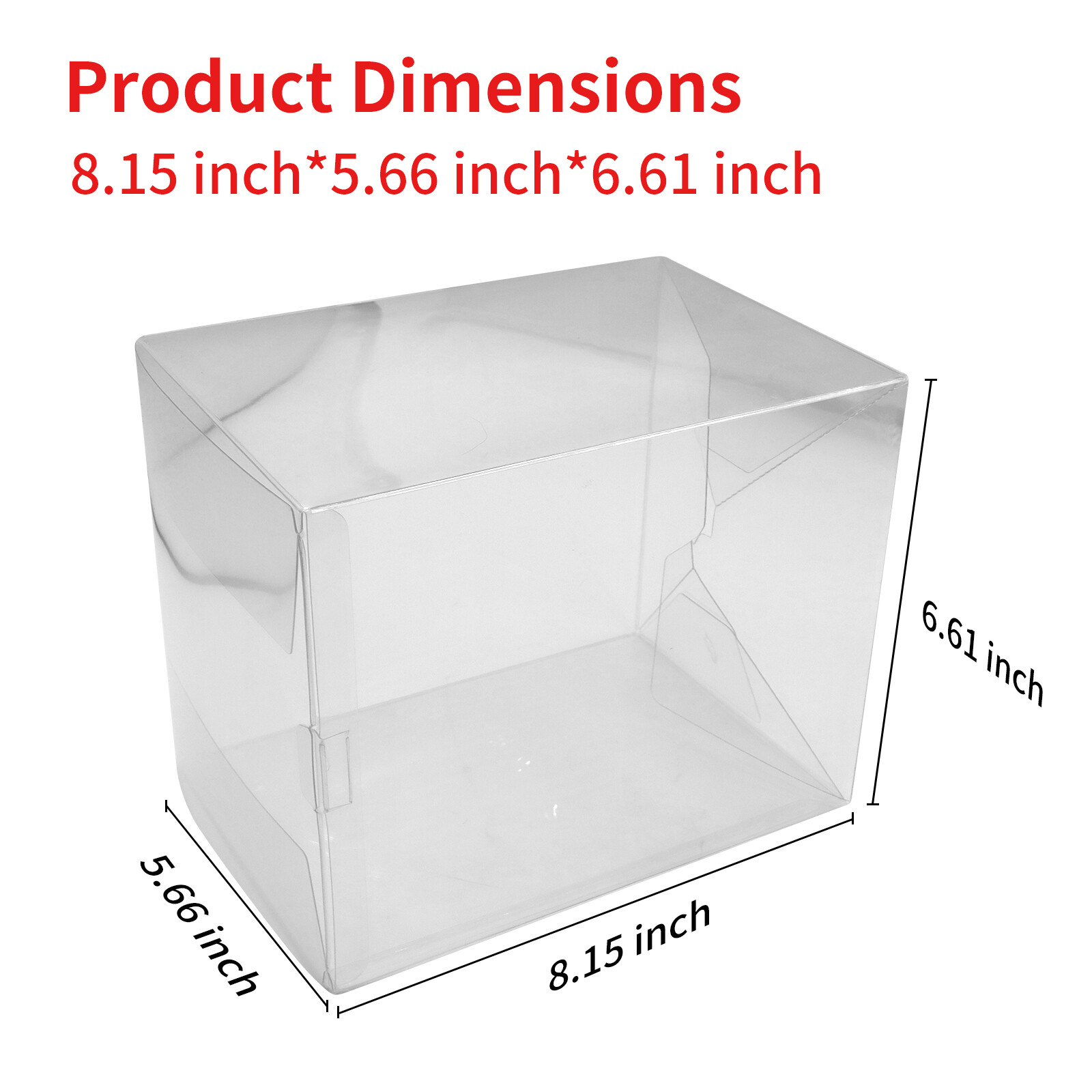 6 Inch Pop Protector Compatible with Funko Pop! 6″ Figures Plastic Display Box
