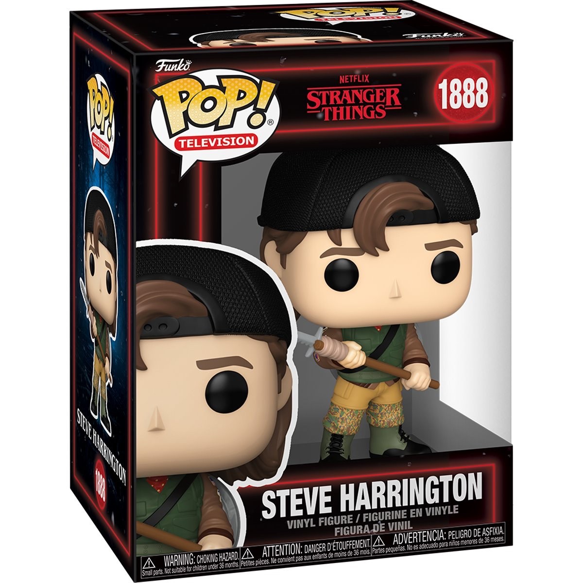 FUNKO • Netflix • Stranger Things • STEVE HARRINGTON #1888 • w/Pro • Ships Free