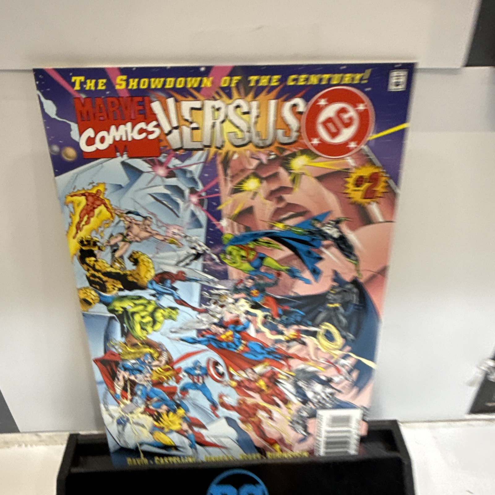 DC VERSUS MARVEL COMICS 1-4; Complete Lot of 4 1996 Crossover Comics Plus Extras