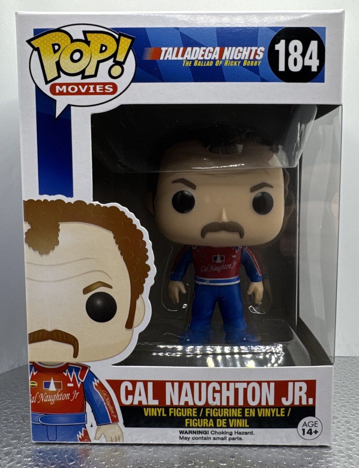 Funko Pop Cal Naughton Jr #184 Talladega Nights Collectible Figure Vaulted