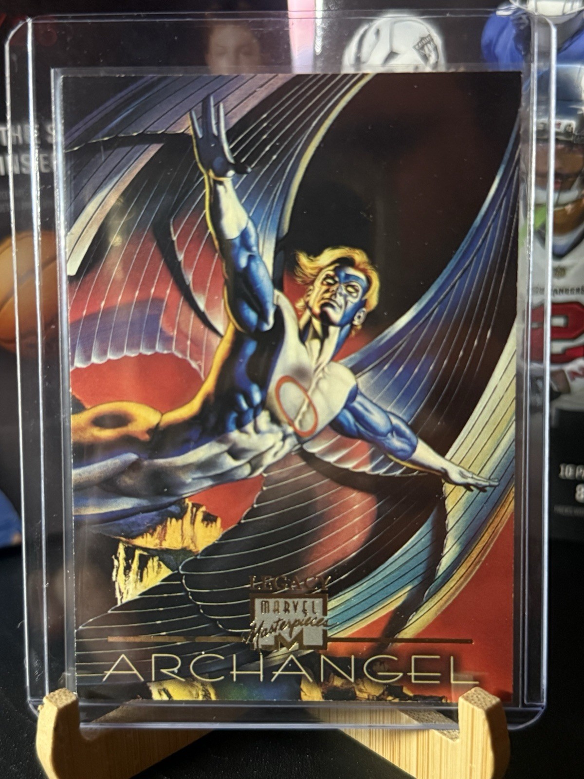 1996 Marvel Masterpieces Base Card #63 Archangel – Boris & Julie