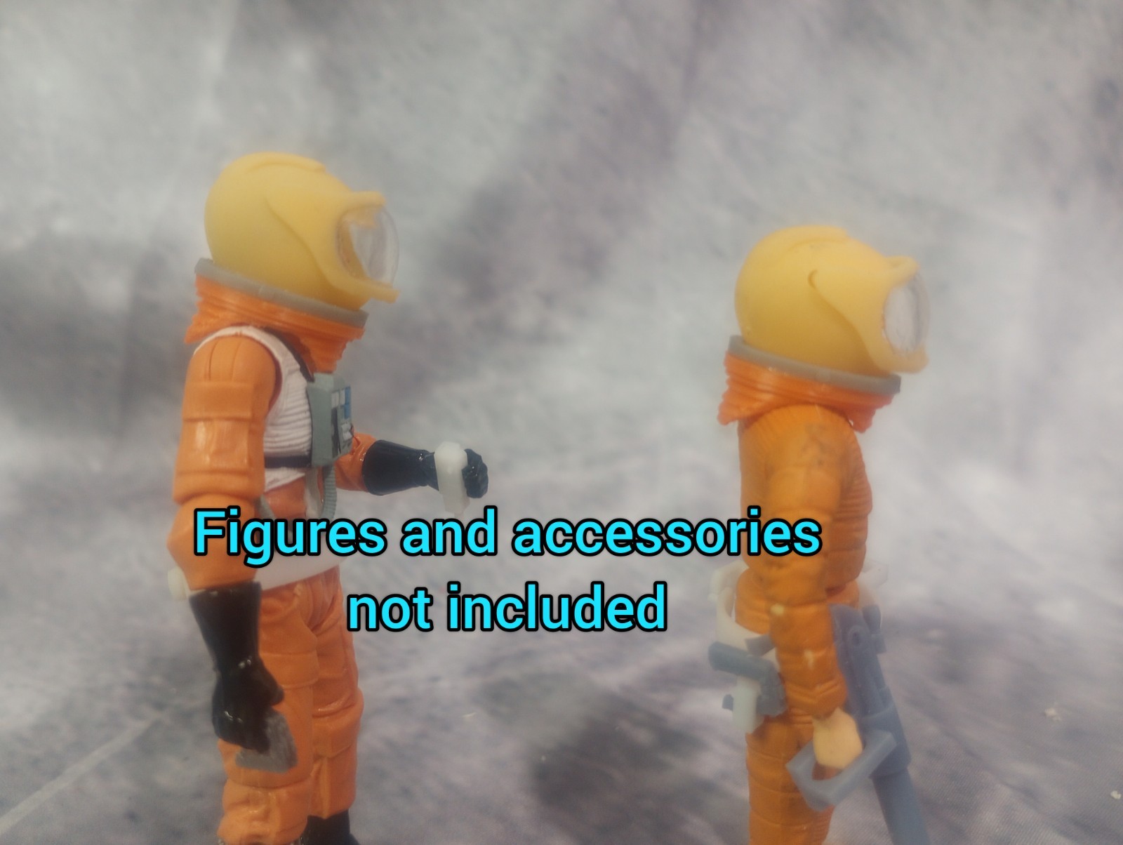 Mattel Space 1999 Eagle YELLOW HELMETS set of 3 action figure diorama