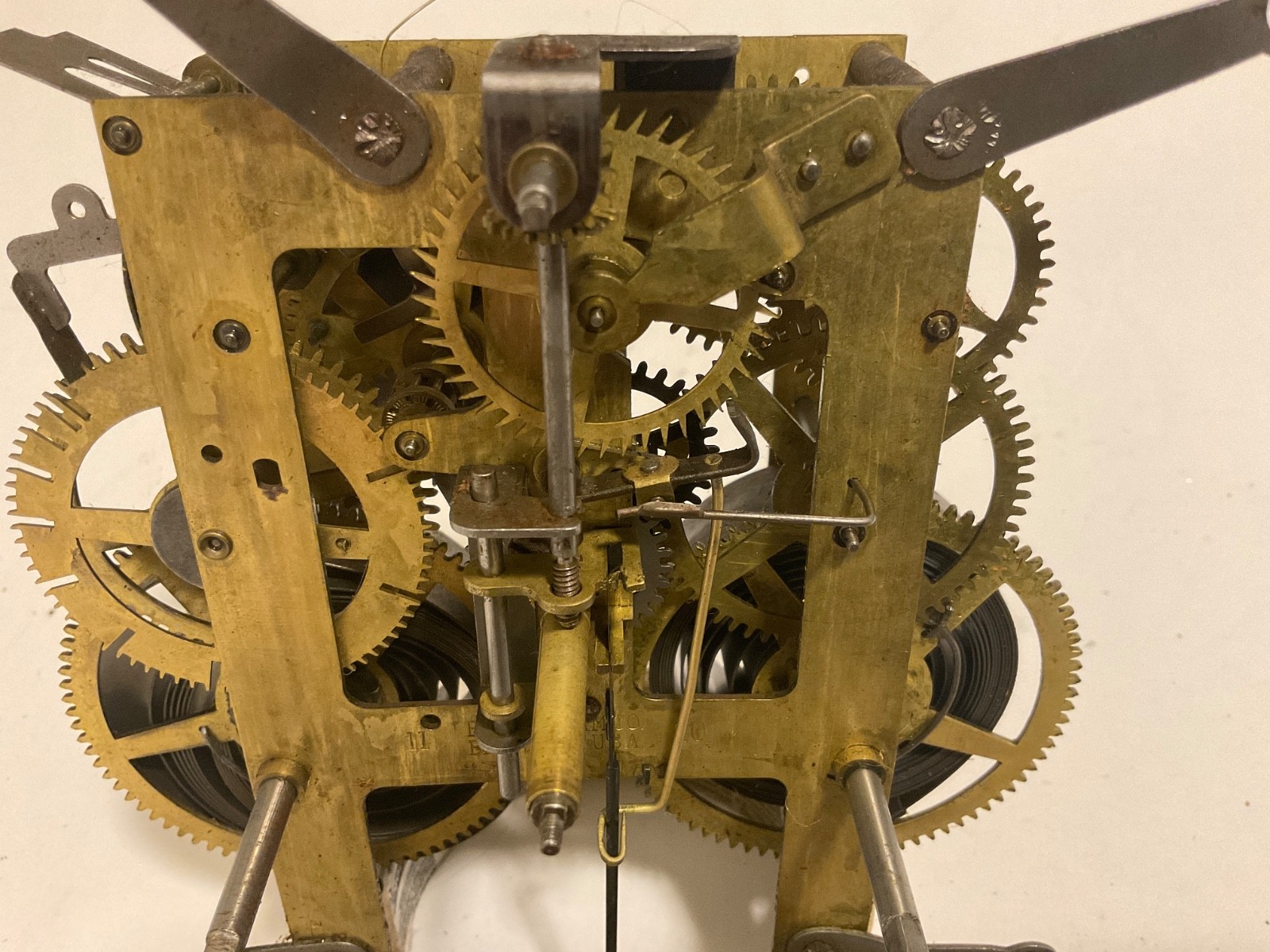 GILBERT PARLOR CLOCK MOVEMENT stamped 11 20