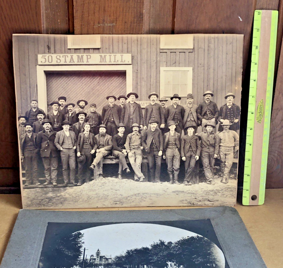 Mammoth 1880s Mining Photo 13.5″ x 10.5″ Montana Capitol 50 Stamp Mill Gold Mine