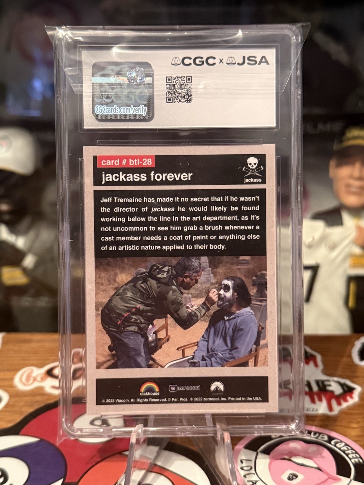 Wee Man SIGNED AUTO 10 2022 zerocool Jackass #btl-28 CGCxJSA Slab MTV Viacom
