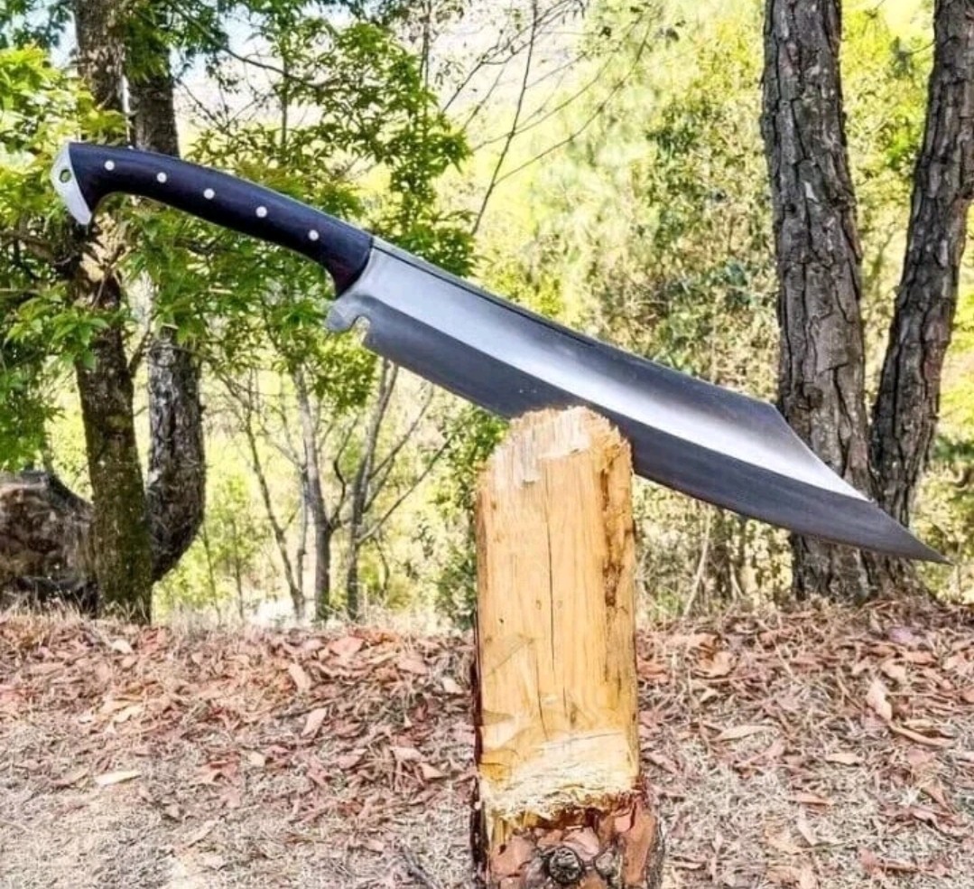Custom Handmade 5160 Carbon Steel Blade Viking Machete Sword | Hunting 26 inches
