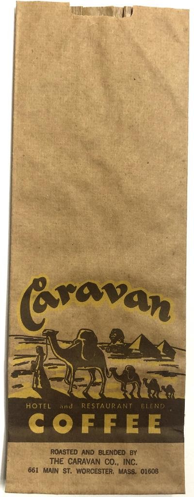 Original Unused Vintage Caravan Coffee Bag 1 Pound New Old Warehouse Stock