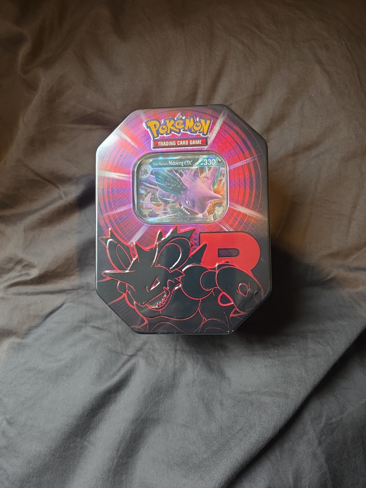 Pokemon TCG: Team Rocket Tin NIDOKING Destined Rivals – Brand New & Sealed