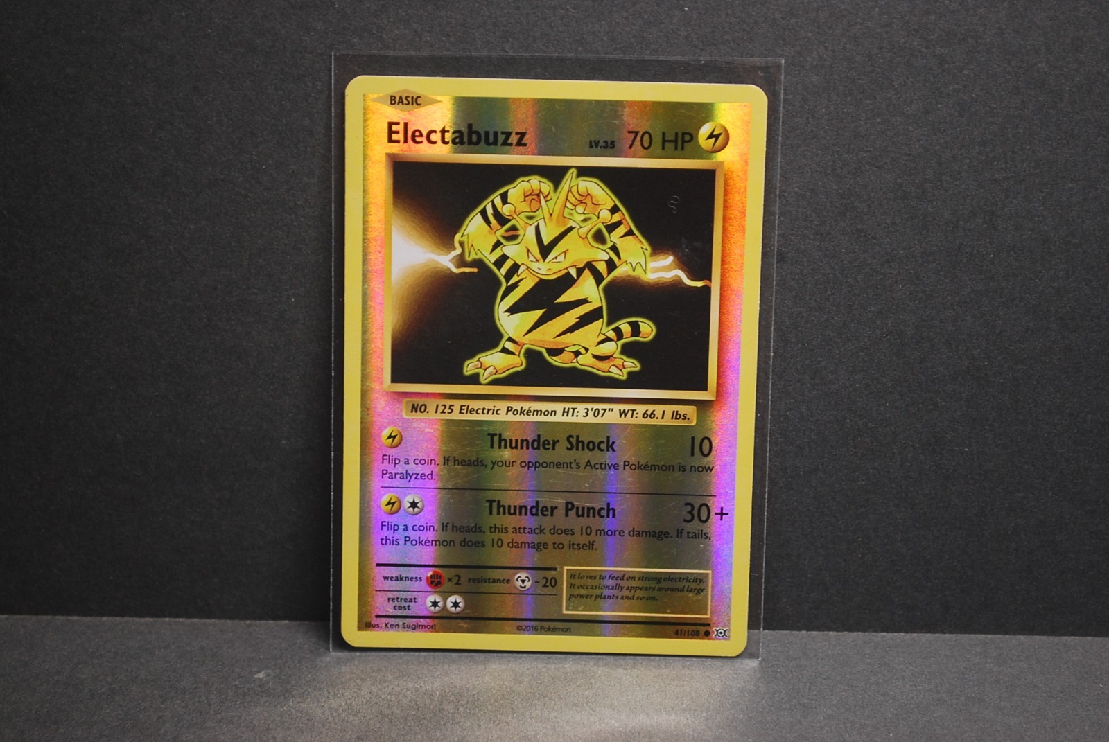 Electabuzz Reverse Holo #41/108 Evolutions Light Play Or Better 2016