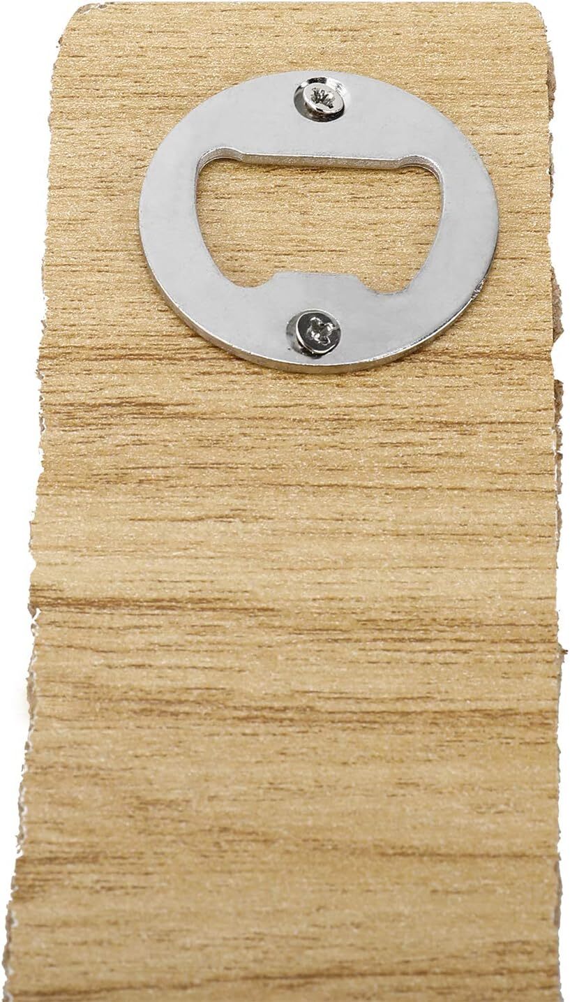 100 Sets Bottle Opener Insert Stainless Steel Round DIY Bottle Opener w/ Screws