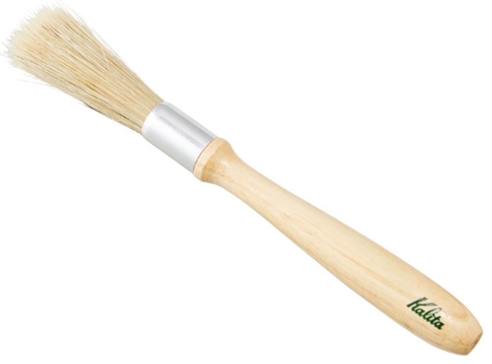 Kalita Coffee Mill Brush, Low-Static, Pig Bristle Cleaning Brush, Easy To Clean_