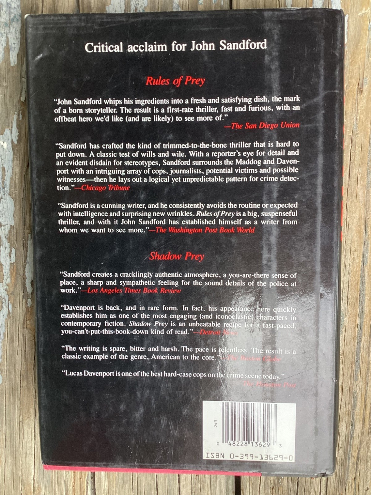 1991 Original Eyes of Prey John Sandford Hardback with Dust Jacket