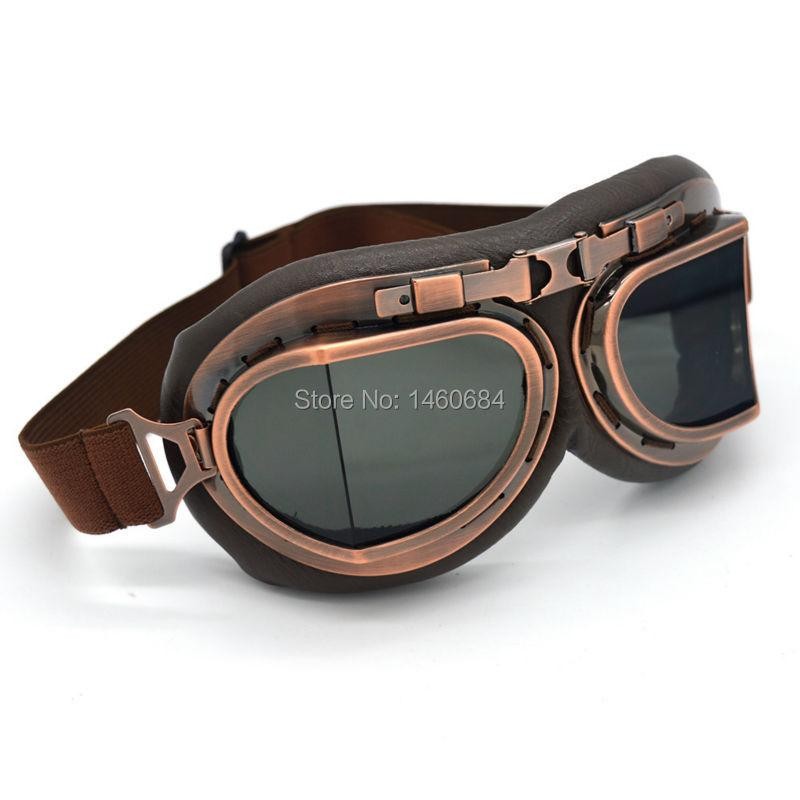 WWII Pilot Flying Goggles Outdoor Sports Goggle Glasses for Motocross Motorcycle