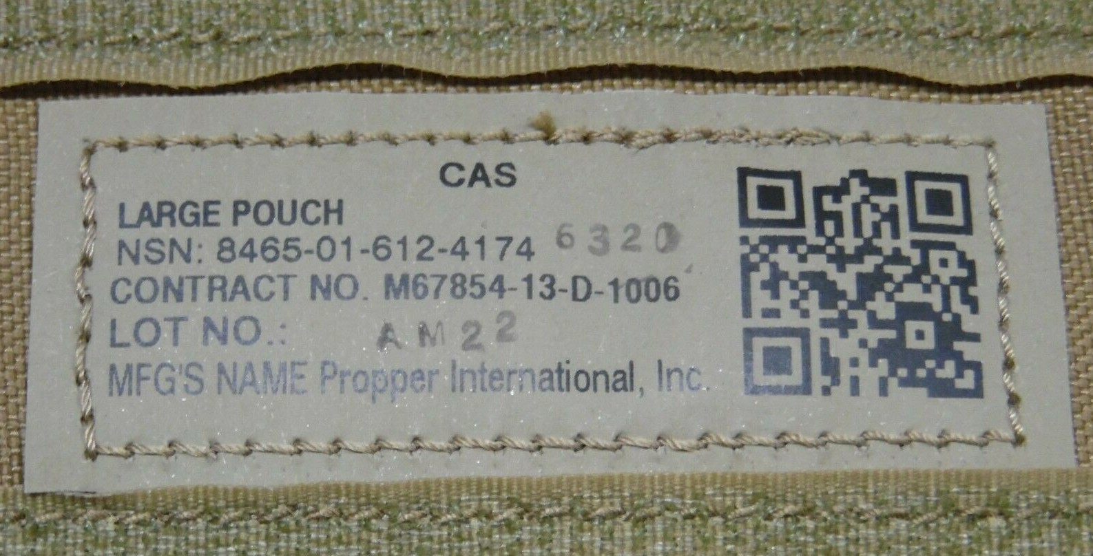CAS Large Pouch For Corpsman Assault System USMC Propper Int. Coyote