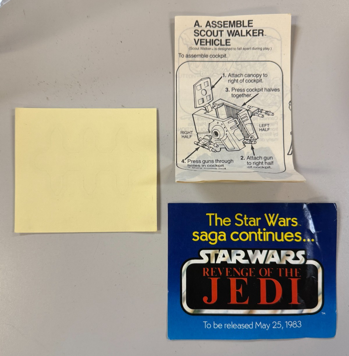 STAR WARS MICRO COLLECTION 1982 Kenner HOTH GENERATOR ATTACK