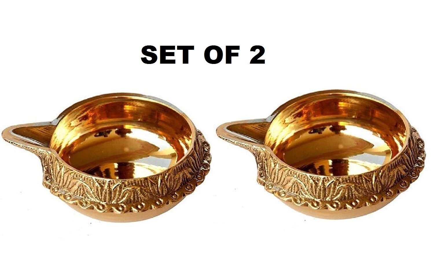 Brass Kuber Deepak Lamp/ Diya Small For Hindu Pooja Puja Temple Oil lamp 1.5″