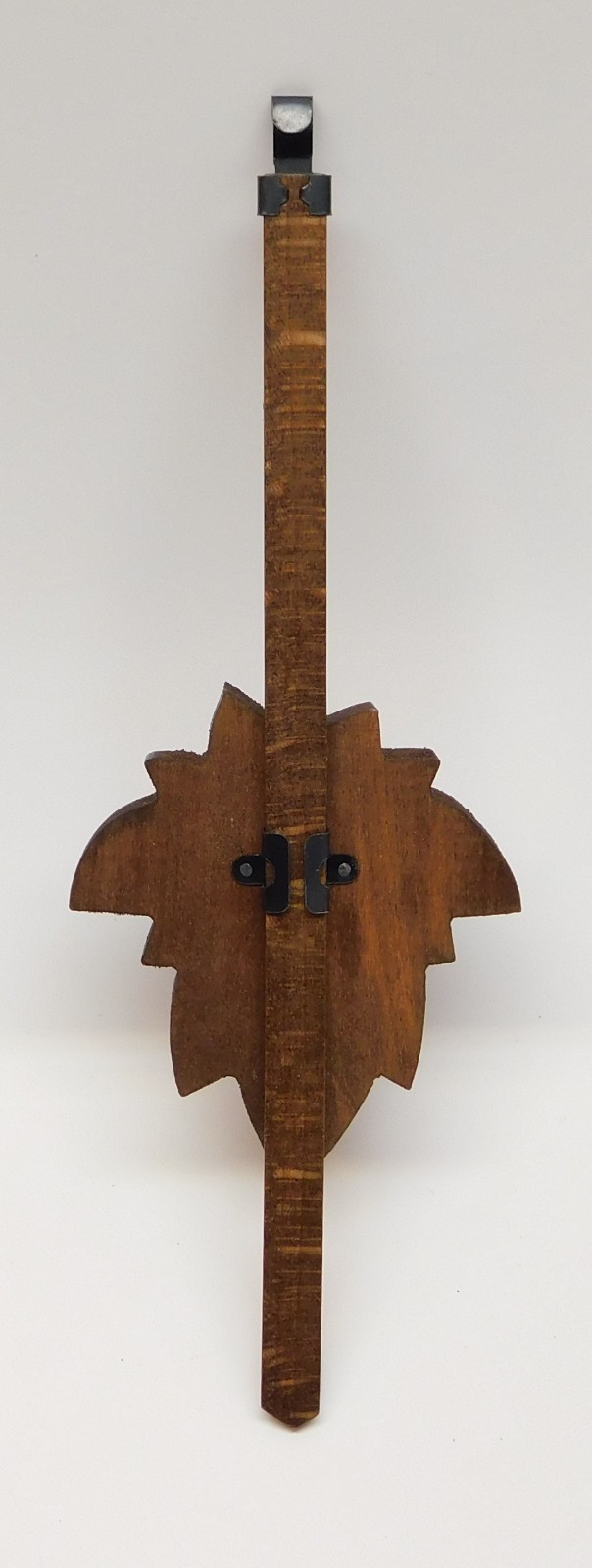 Cuckoo Clock Pendulum 3″ Maple Leaf Style NEW Brown German Made 8 3/4″ Length