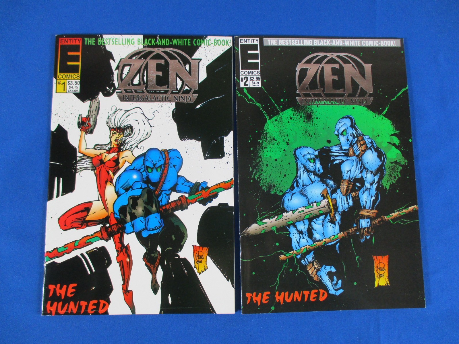 Zen Intergalactic Ninja Comic Lot 10 The Hunted VF/NM Entity Comics Archie Run