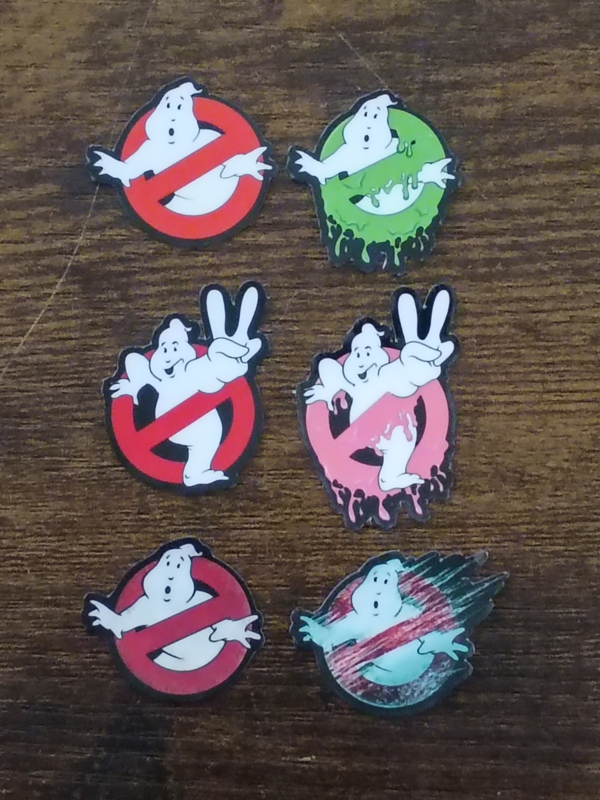 6-PK GHOSTBUSTERS Logo 1″ Vinyl Sticker Decal Afterlife Frozen Empire Slimed