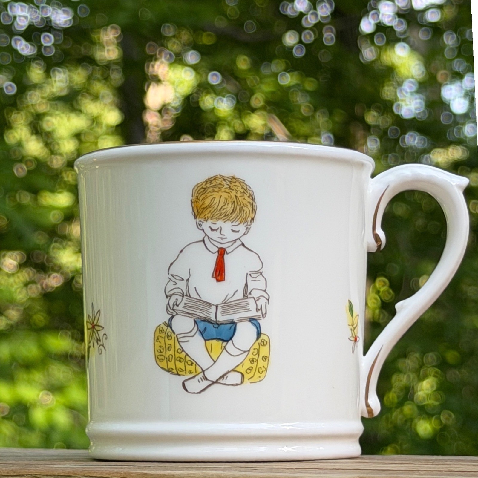 Mug Royal Worcester Days of the Week Bone China Hand Painted Vintage England