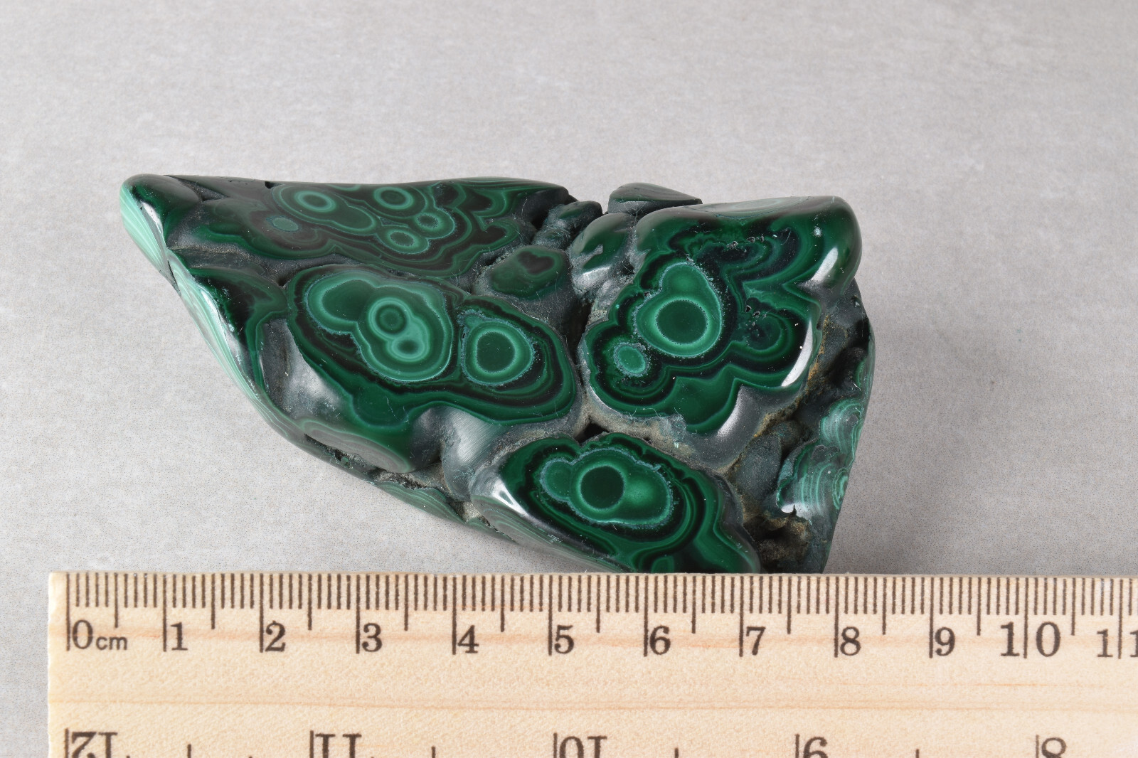 Polished Botryoidal Malachite from Congo 9.5 cm # 20035