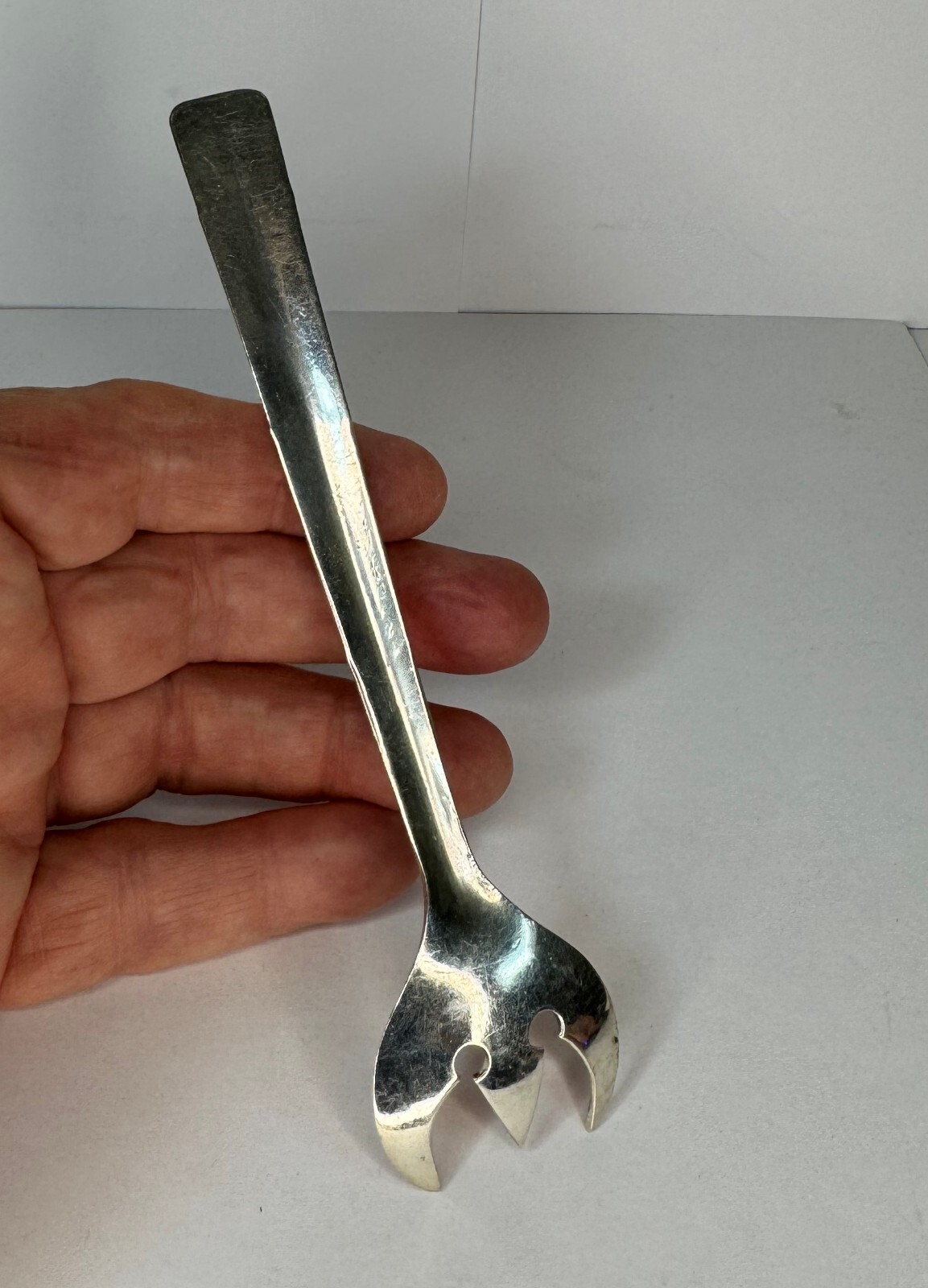 Native American Navajo Serving Spoon/Fork/Spork, Stamped, Round Turquoise (S5