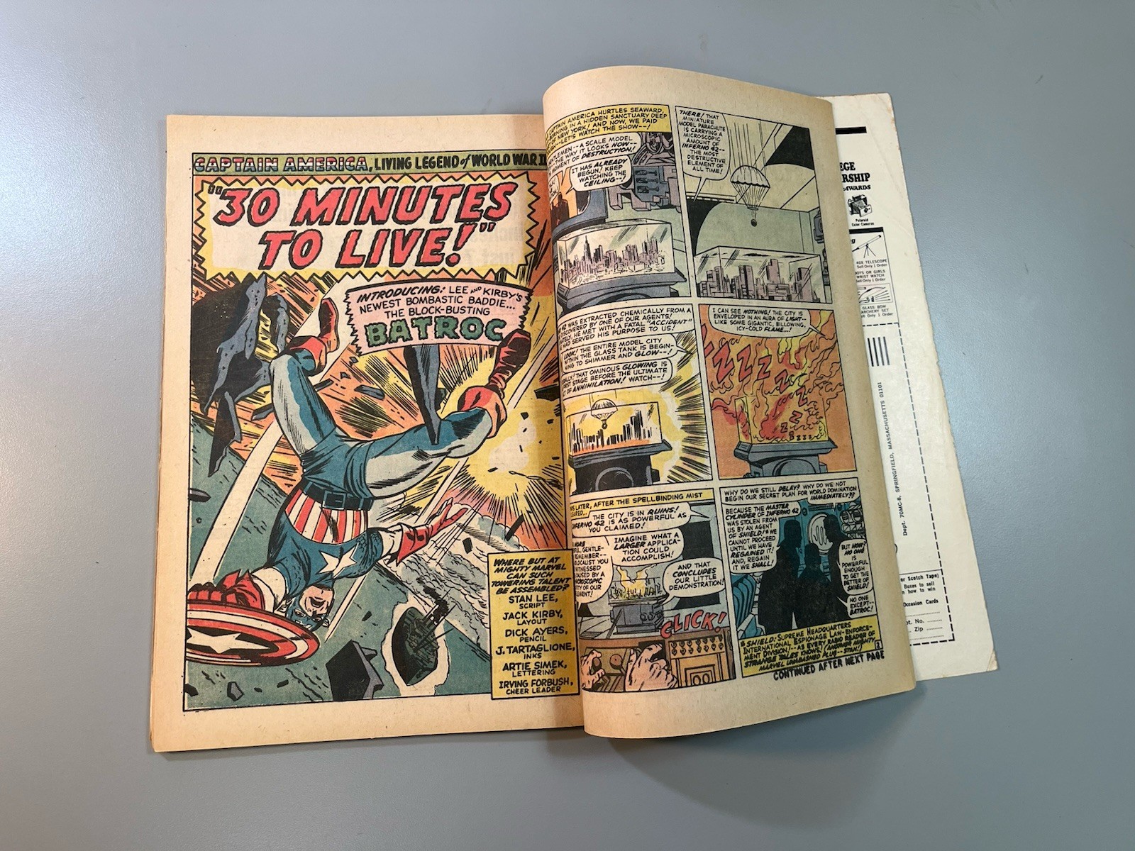 Captain America King-Size #1 1970 🔑Origin Cap retold/Severin Cvr/Kirby interior