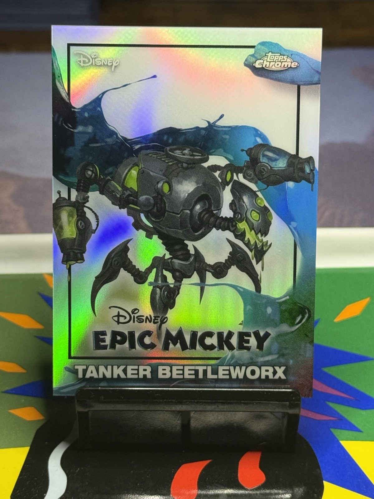 TOPPS Chrome 2026 DISNEY NEON – EPIC MICKEY Tanker Beetleworx