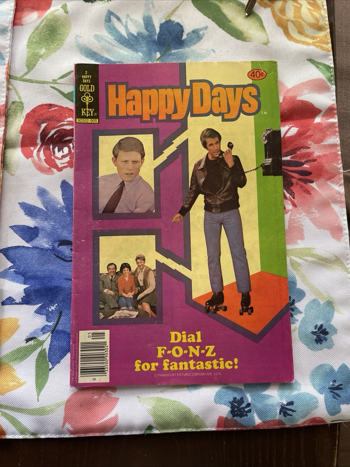 Happy Days #2 1979 Gold Key TV Comic Book The Fonzie by Henry Winkler VG/FN