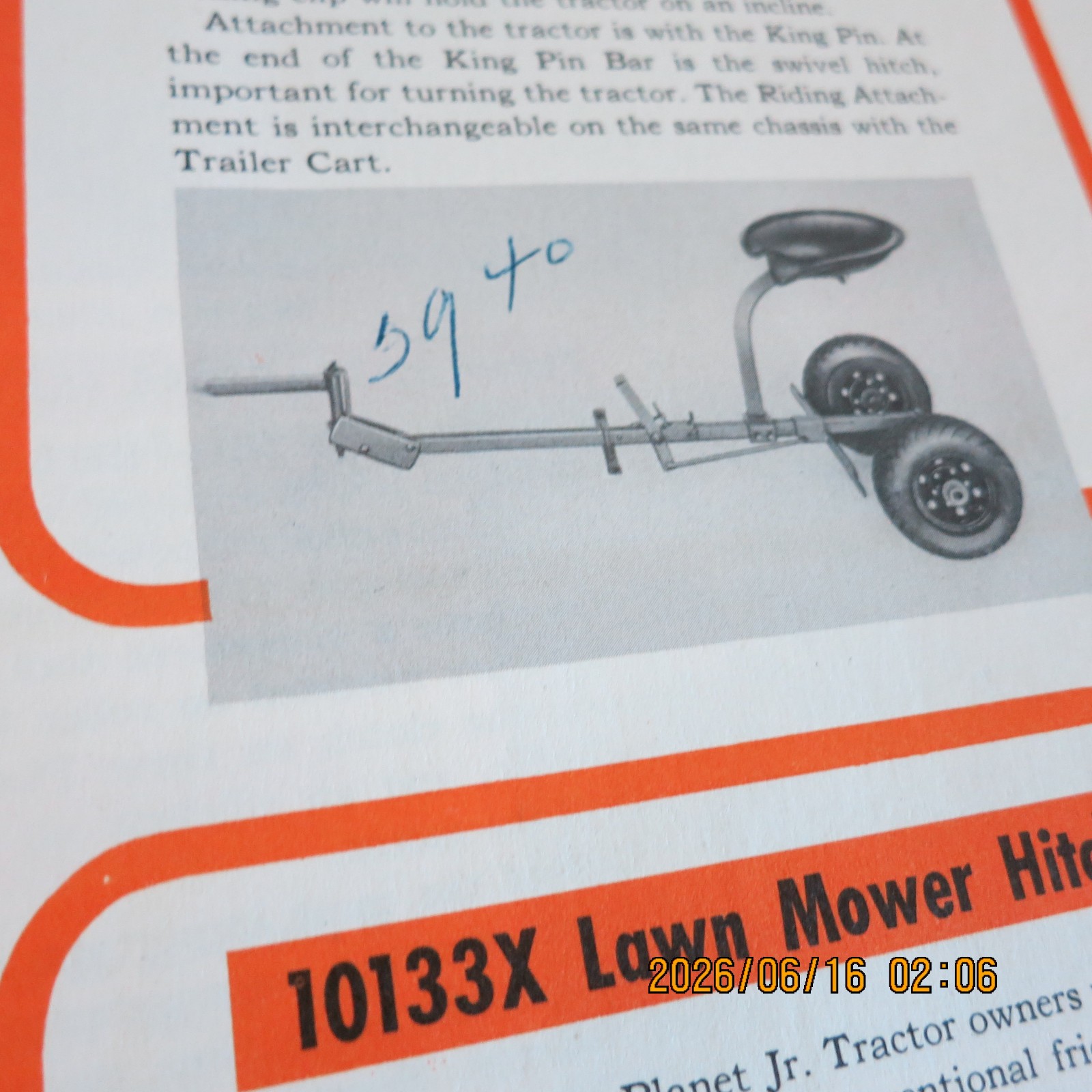 Planet Jr. Catalog #20 Tractors & Power Units 1952 Tuffy Supplement